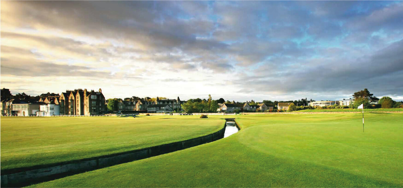 The Swiken Bridge at St Andrews Old Course.
